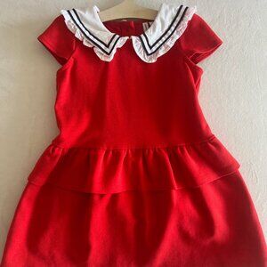 Janie and Jack Sailor Collar Ponte Dress Size 2T